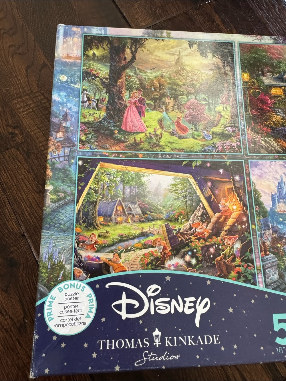 Disney Thomas Kinkade 4-Pack 500-Piece Jigsaw Puzzles – Character Scenes - Picture 12 of 14